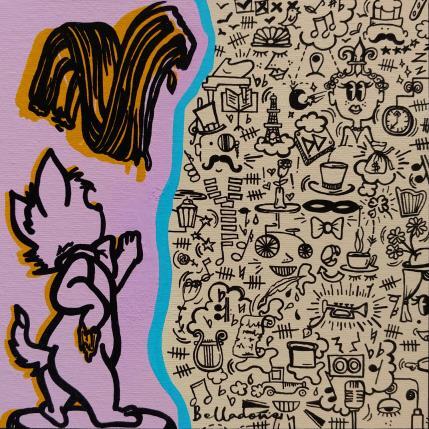 Peinture Coup de pinceau par Belladone | Tableau Pop-art Acrylique, Posca Icones Pop