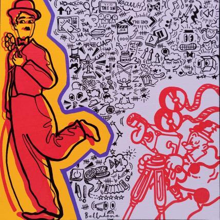 Painting Ça tourne ! by Belladone | Painting Pop-art Acrylic, Posca Pop icons