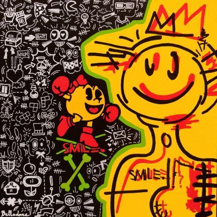 Peinture Smile ! par Belladone | Tableau Pop-art Acrylique, Posca Icones Pop