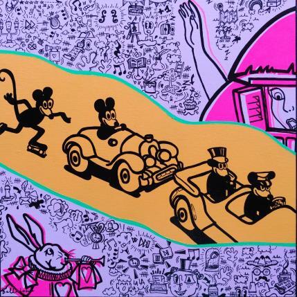 Peinture Wonderland par Belladone | Tableau Pop-art Acrylique, Posca Icones Pop