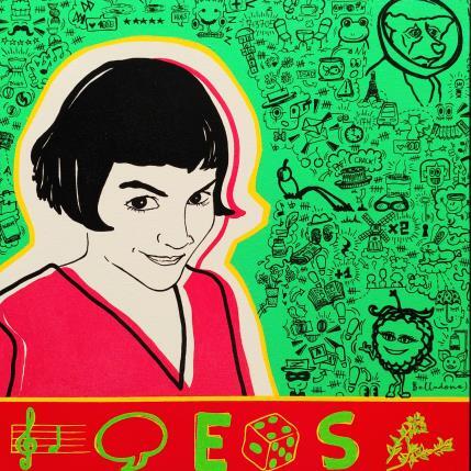 Peinture Fabuleux destin par Belladone | Tableau Pop-art Acrylique, Posca Icones Pop