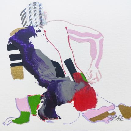 Gemälde Le petit chatouille von Cressanne | Gemälde Figurativ Acryl Akt