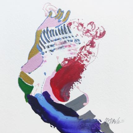 Peinture Si joliment posée par Cressanne | Tableau Figuratif Acrylique Nu