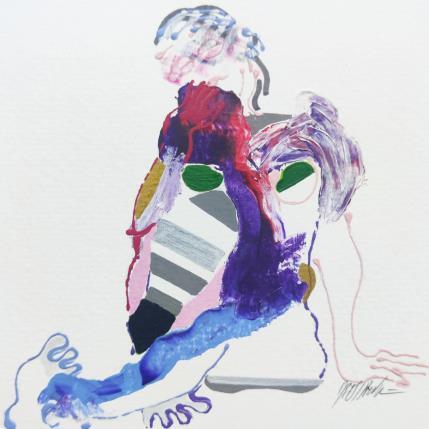 Peinture Un doux repos par Cressanne | Tableau Figuratif Acrylique Nu