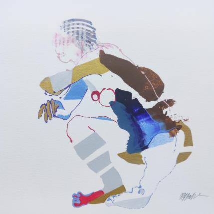 Gemälde Le pied rouge von Cressanne | Gemälde Figurativ Acryl Akt