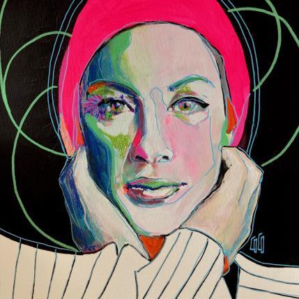 Peinture Conservations Silencieuses : attentouie par Coco | Tableau Figuratif Acrylique, Encre Portraits