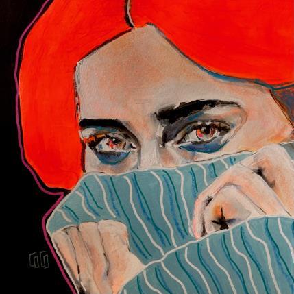 Peinture Conversations Silencieuses : doutessence par Coco | Tableau Figuratif Acrylique, Encre Portraits