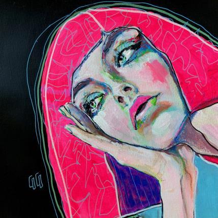 Peinture Conversations Silencieuses : échosilence par Coco | Tableau Figuratif Acrylique, Encre Portraits