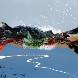 Painting C2255 by Naen | Painting Abstract Acrylic Minimalist