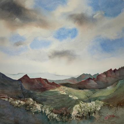 Peinture F4 85 par Seruch Capouillez Isabelle | Tableau Figuratif Aquarelle Nature, Paysages, Urbain