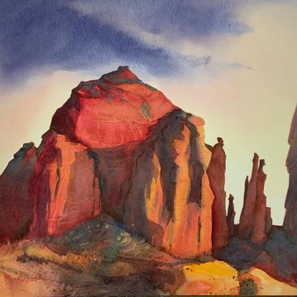 Peinture F4  86 par Seruch Capouillez Isabelle | Tableau Figuratif Aquarelle Nature, Paysages, Urbain