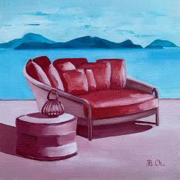 Peinture La rosée par Chassagnette Béatrice | Tableau Figuratif Huile Paysages