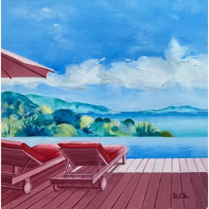 Peinture Mer profonde par Chassagnette Béatrice | Tableau Figuratif Huile Nature, Paysages