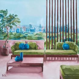 Peinture Volupté sereine par Chassagnette Béatrice | Tableau Figuratif Huile Nature, Paysages