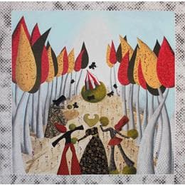 Painting Dove c'è un circo vi è un p by Nai | Painting Surrealism