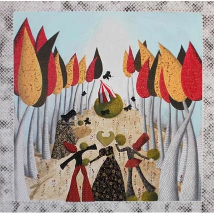 Peinture Dove c'è un circo vi è un p par Nai | Tableau Surréalisme