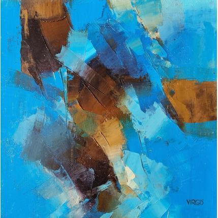 Peinture Beyond the sea par Virgis | Tableau Abstrait Huile Minimaliste