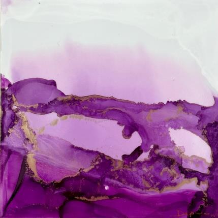 Peinture F1_1108 POESIE FLORALE par Depaire Silvia | Tableau Abstrait Acrylique, Encre, Métal Minimaliste, Nature, Paysages