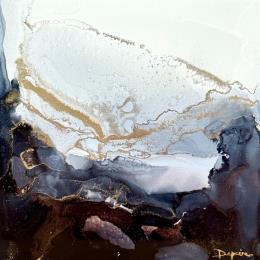 Painting F1_1229 POESIE MINERALE by Depaire Silvia | Painting Abstract Black & White, Landscapes, Minimalist