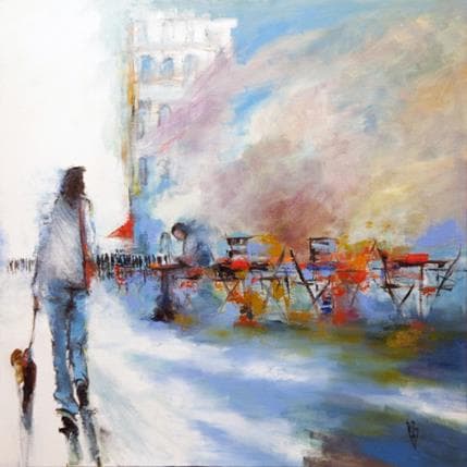 Peinture C'est quand qu'on fait nous par Raffin Christian | Tableau Figuratif Huile Scènes de vie