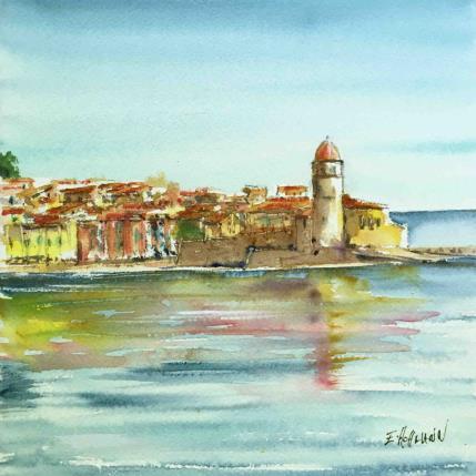 Peinture Reflets pastels par Hoffmann Elisabeth | Tableau Figuratif Aquarelle Marine