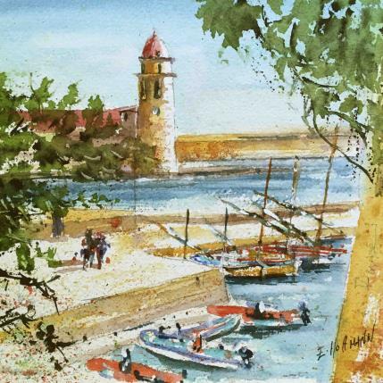 Peinture Embarcation immédiate par Hoffmann Elisabeth | Tableau Figuratif Aquarelle Marine