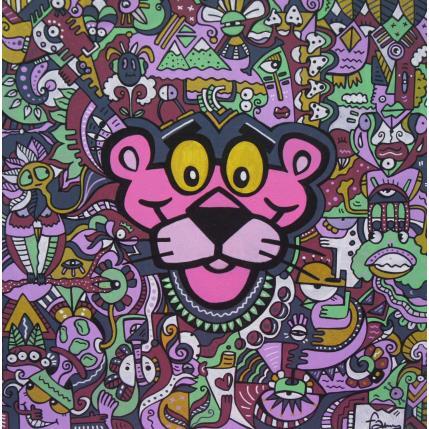 Peinture Keep smiling par Fanny | Tableau Street Art Bois, Posca