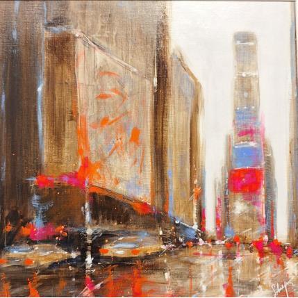 Peinture On the Times Square par Solveiga | Tableau Figuratif Acrylique Urbain