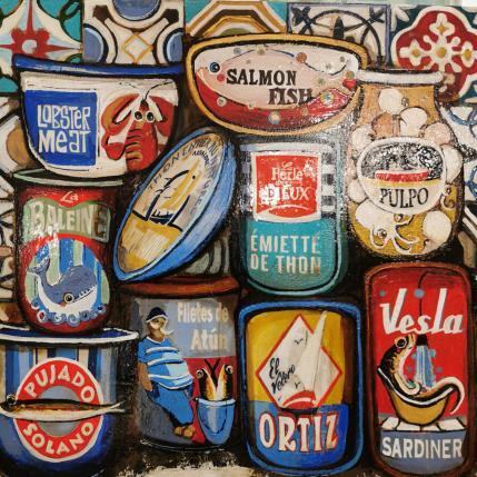 Peinture Latas par Villanueva Puigdelliura Natalia | Tableau Figuratif
