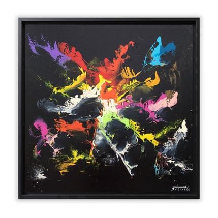 Peinture Noir par Zdzieblo Thierry | Tableau Abstrait Acrylique minimaliste