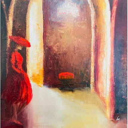 Peinture Elle  par Vinnie | Tableau Figuratif Huile