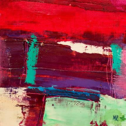 Peinture Red Mood par Pedersen Morten | Tableau Abstrait Acrylique Minimaliste