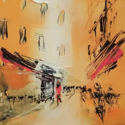 Pintura La fille en rouge por Raffin Christian | Pintura Figurative Oil Life style