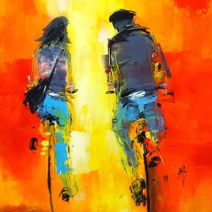 Peinture Yesterday par Raffin Christian | Tableau Figuratif Huile scènes de vie