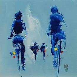 Pintura Dans l'après-midi por Raffin Christian | Pintura Figurative Oil Life style