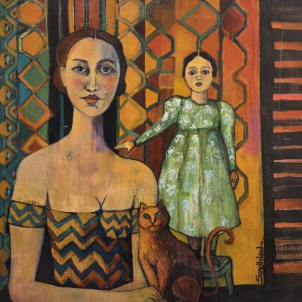 Peinture Pretty mommy par Sundblad Silvina | Tableau Figuratif Acrylique