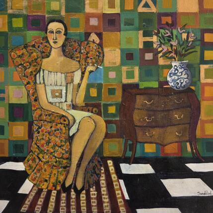Peinture A long wait par Sundblad Silvina | Tableau Figuratif Acrylique