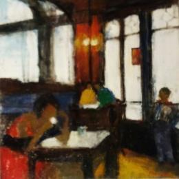 Painting Solitude by Fernando | Painting Figurative Oil Child, Life style