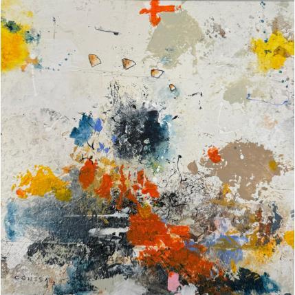 Painting Mi sonrisa by Jiménez Conesa Francisco | Painting Abstract Acrylic, Charcoal