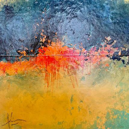 Peinture Abstraction 1359 par Hévin Christian | Tableau Abstrait Acrylique, Huile, Pastel Minimaliste