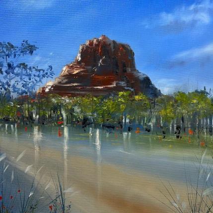 Peinture Bellrock Spring Flowers par Guillet Jerome | Tableau Figuratif Huile Paysages