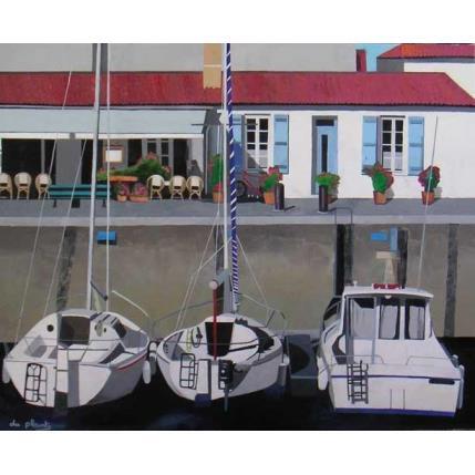 Peinture St Martin de Ré par Du Planty Anne | Tableau Figuratif Huile Marine