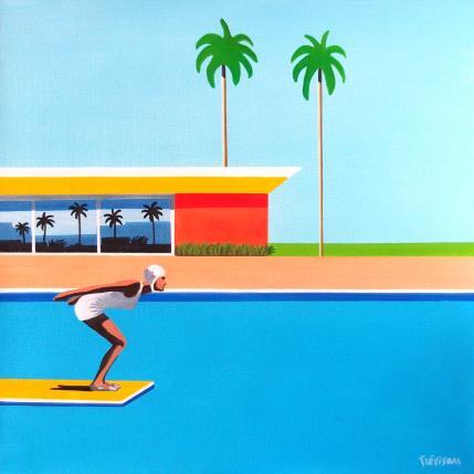 Peinture Ready for life par Trevisan Carlo | Tableau Surréalisme Huile Architecture, Marine, Sport