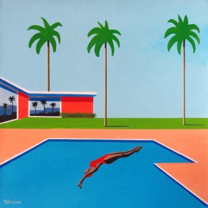 Peinture Freedom par Trevisan Carlo | Tableau Surréalisme Huile Architecture, Nature, Sport