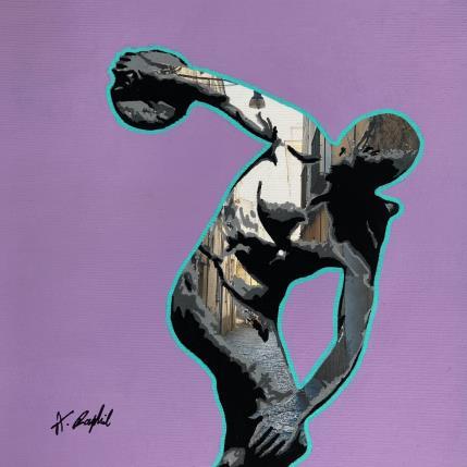 Peinture 11H19 par André Raphaël | Tableau Figuratif Acrylique Nu, Portraits, Urbain