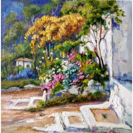 Peinture Arreate florido par Cabello Ruiz Jose | Tableau Figuratif Huile Nature
