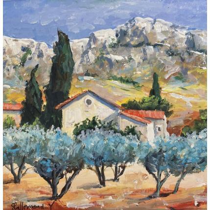 Gemälde Paysage de Provence von Lallemand Yves | Gemälde Figurativ Acryl Urban
