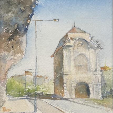 Peinture Porte  de France par Lida Khomykova | Tableau Figuratif Aquarelle Paysages