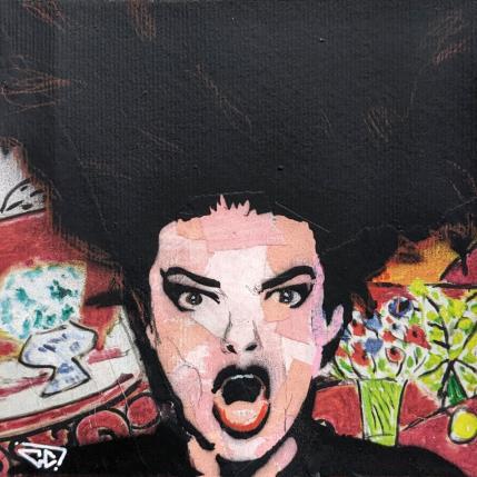 Pintura Nina Hagen por G.C.Popartist | Pintura Pop-art Acrylic, Gluing, Graffiti, Ink, Posca Music, Pop icons, Portrait