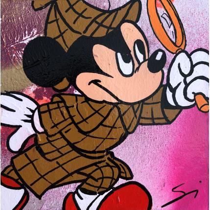 Peinture Mickey holmes par Mestres Sergi | Tableau Pop-art Acrylique, Graffiti Icones Pop